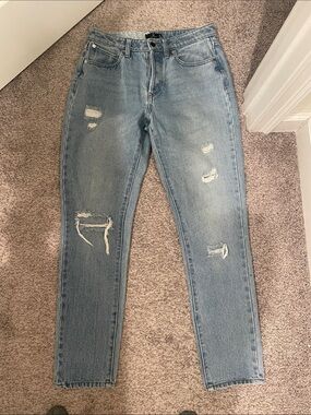 Volcom skinny high waisted distressed jeans size 28 inch waist